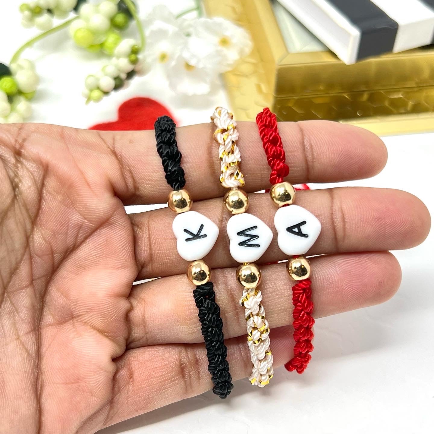 Personalized Initial Heart bracelet, dainty bracelet, couples bracelet, valentines gift, gift for girlfriend, gift for mom