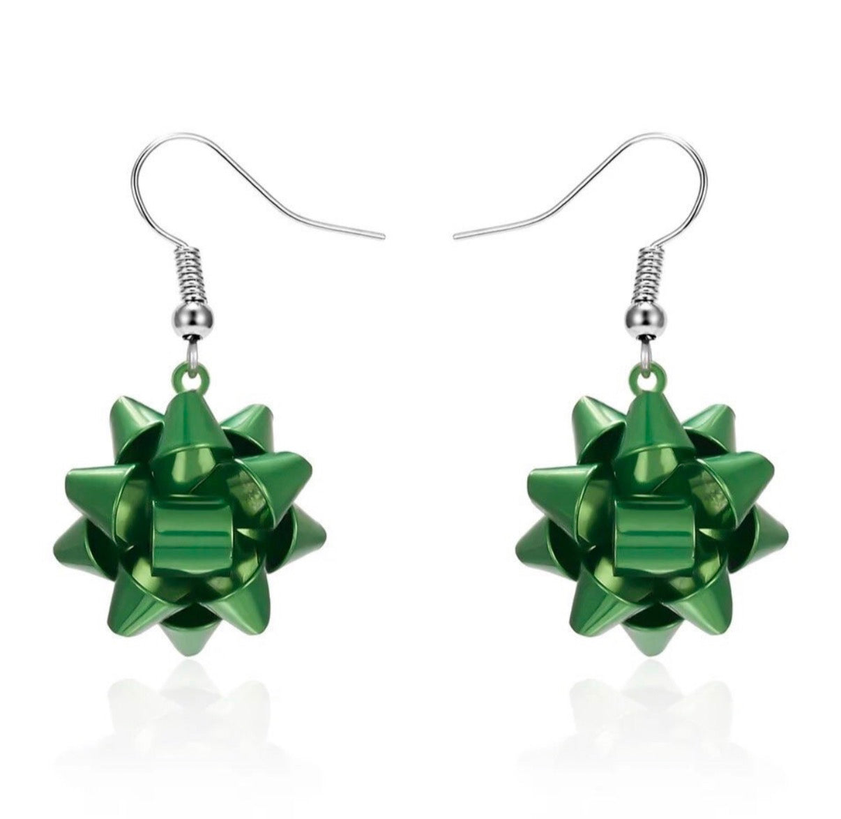 Christmas Bow Earrings, Holiday Earrings, Stud earrings, Christmas gift