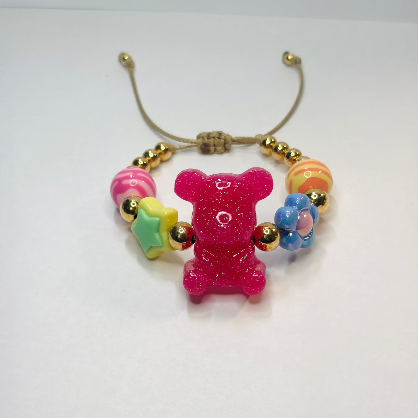 Handmade Resin teddy bear Bracelet