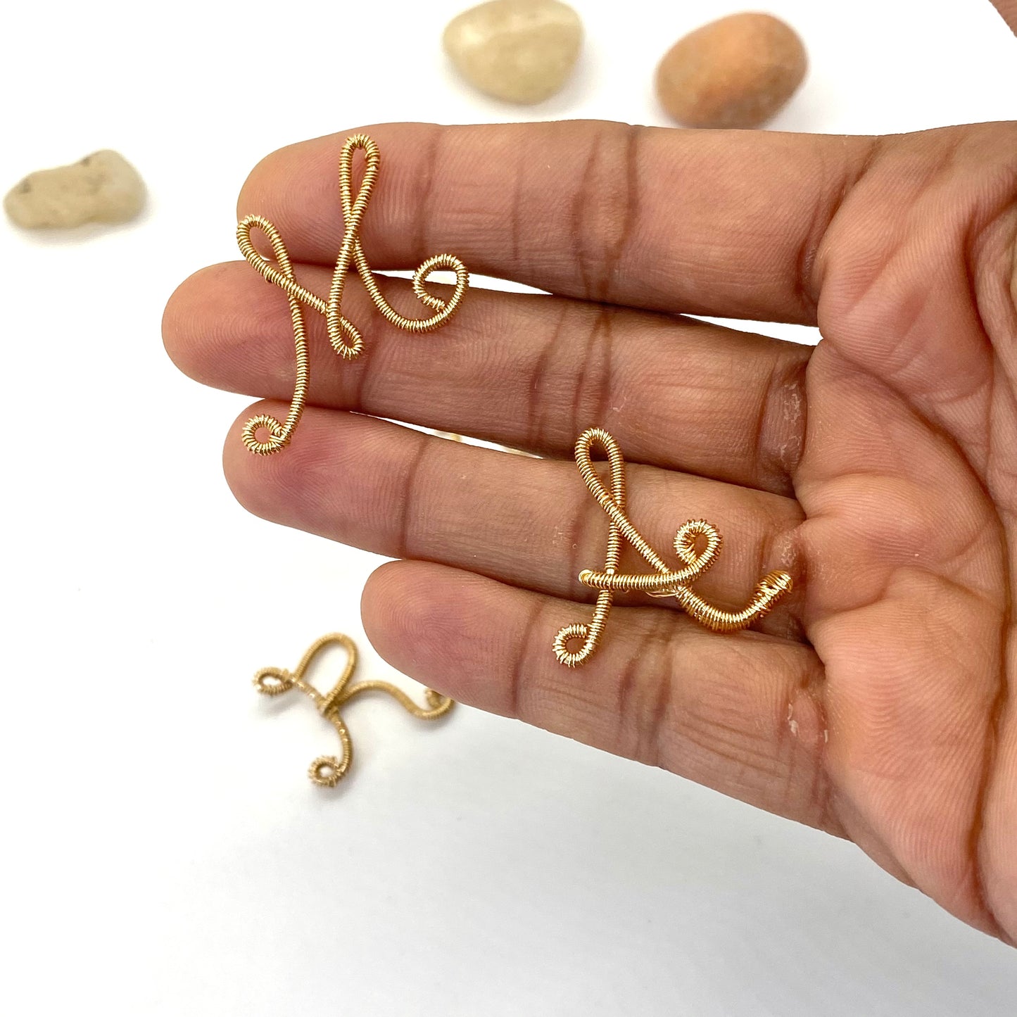 Custom Wire Letters 14k Gold Plated Necklace, Gold initial necklace, Dainty gold necklace, Personalized jewelry