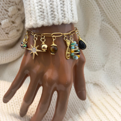 Life Of Jesus Bracelet, Christian Bracelet, Cross Bracelet Women, Charms Bracelet, Religious Catholic Charm Bracelet, Beaded Bracelet