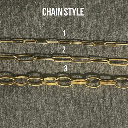 Carabiner necklace, Chunky charm necklace, Custom gold vintage, handmade Christmas gift women, paperclip necklace, pearl pendant