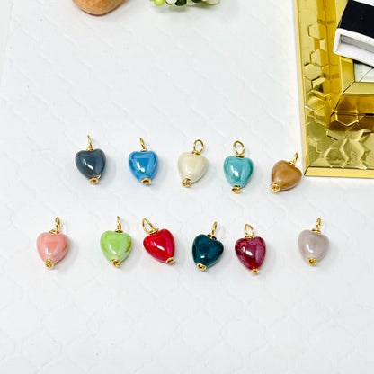 Heart Charm Necklaces, Dainty Gold Necklace, Stainless Steel Necklace, Necklace For Womens, Handmade Jewelry