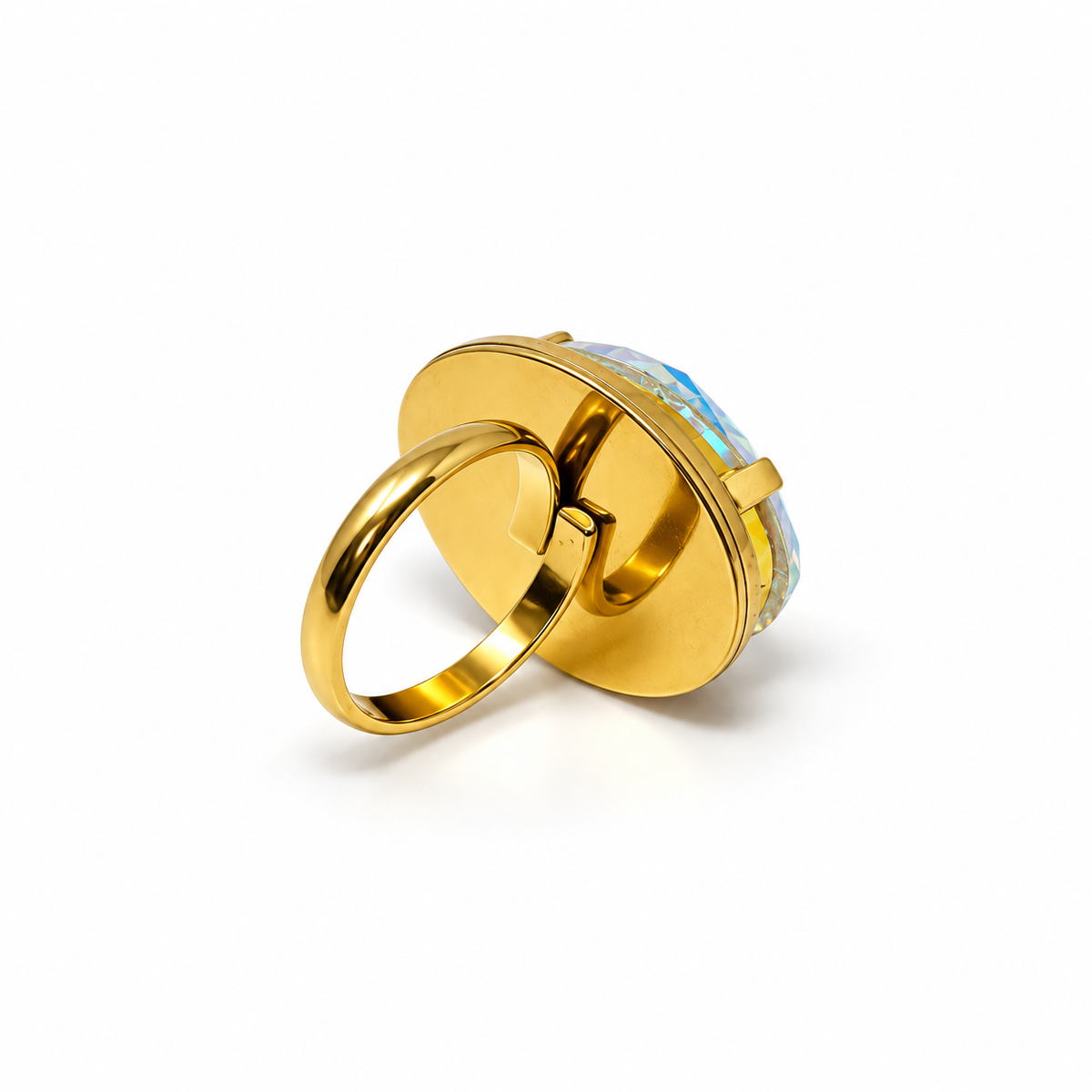 Adjustable Oval Swarovski Crystal Ring