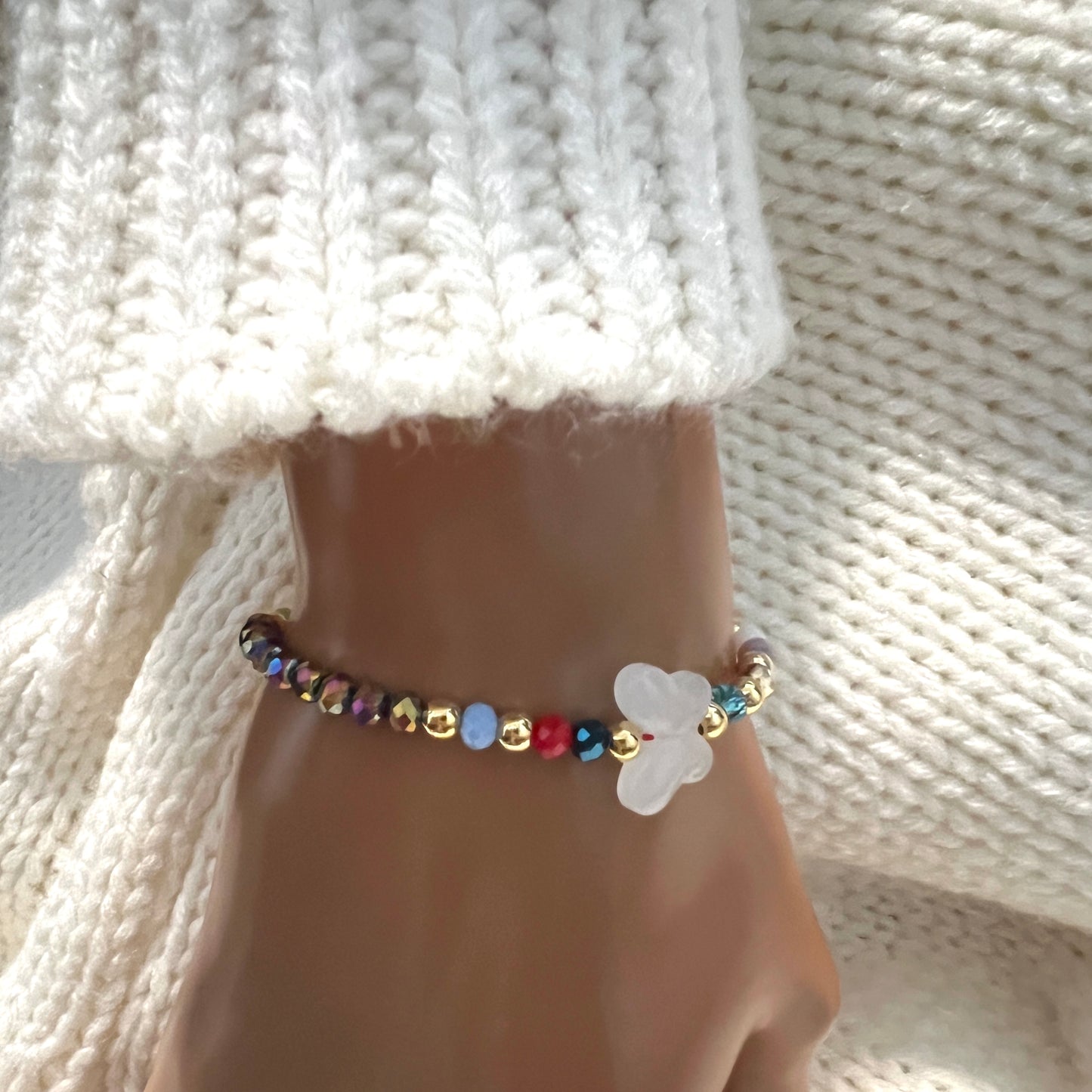 Mothers Prayer Bracelet, Mothers Bracelet, Mothers day Gift, Christian Bracelet, Cross Bracelet Women, String Bracelet, Religious Catholic Charm Bracelet, Beaded Bracelet (Copia)