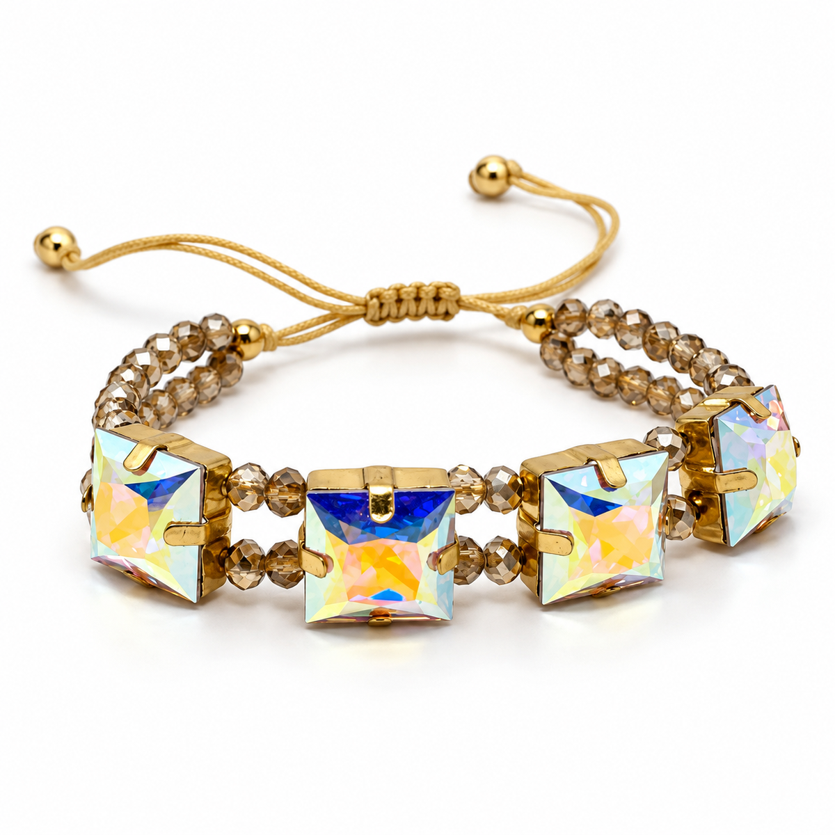 Princess-Cut Swarovski Crystal Bracelet