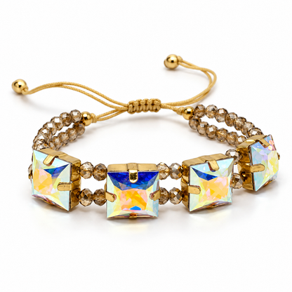 Princess-Cut Swarovski Crystal Bracelet