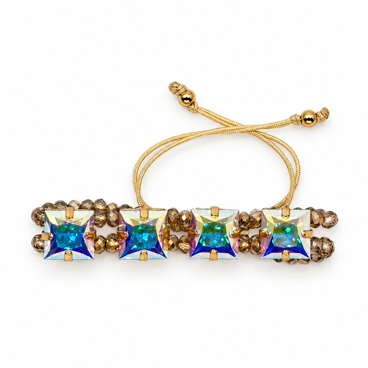 Princess-Cut Swarovski Crystal Bracelet