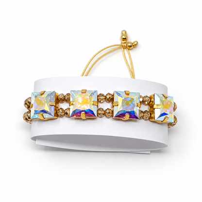 Princess-Cut Swarovski Crystal Bracelet