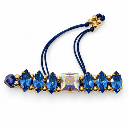 Ice Blue & Aurora Borealis Swarovski Crystal Bracelet