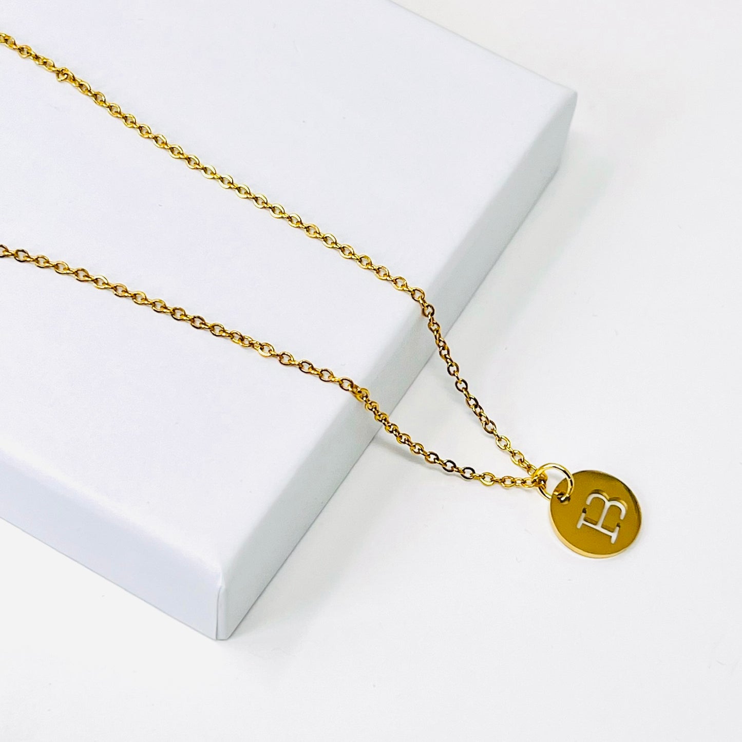 14k gold initial necklace, dainty initial necklace, gold disc necklace, personalized jewelry, best gift for her