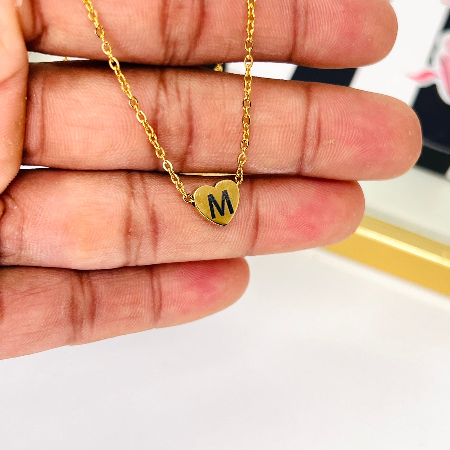 Dainty Initial Necklace Gold Letter Necklace, Personalized Best Gifts For Kids initials Pendants Charm Mom Necklace Jewelry for Women
