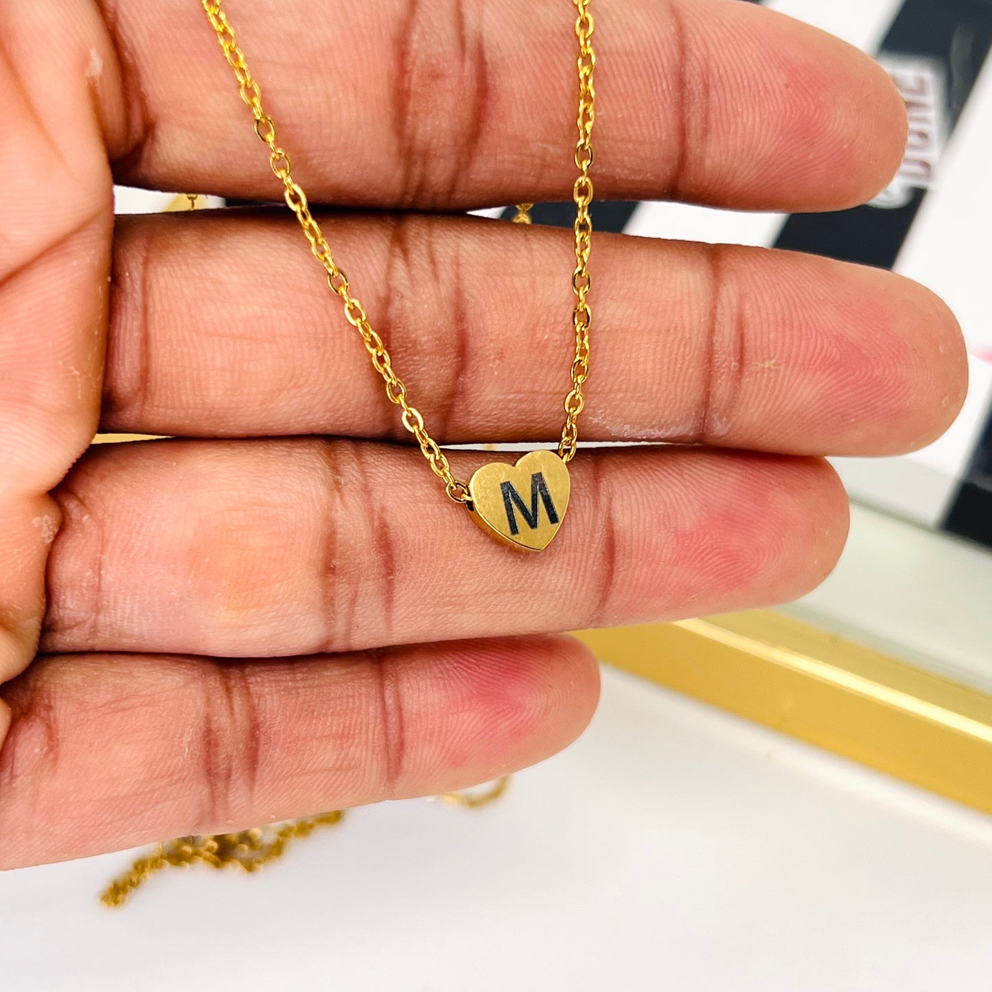 Dainty Initial Necklace Gold Letter Necklace, Personalized Best Gifts For Kids initials Pendants Charm Mom Necklace Jewelry for Women