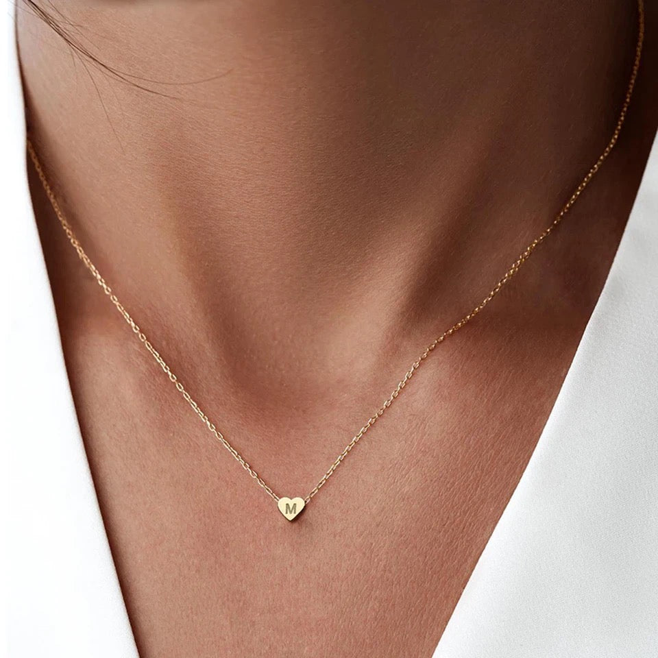 Dainty Initial Necklace Gold Letter Necklace, Personalized Best Gifts For Kids initials Pendants Charm Mom Necklace Jewelry for Women