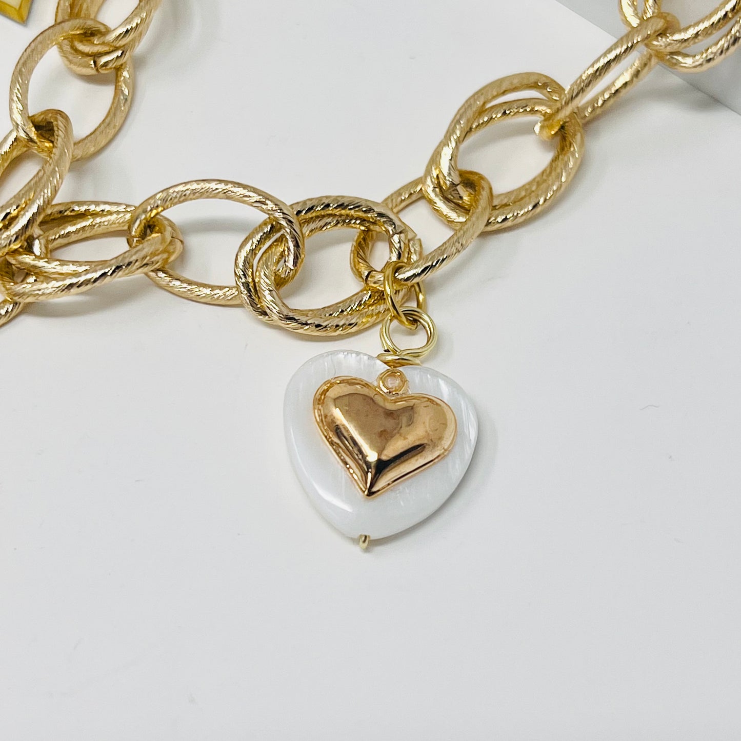 Flower Pendant Necklace, Gold Charm Necklace, Handmade Gold Plated Necklace for Women