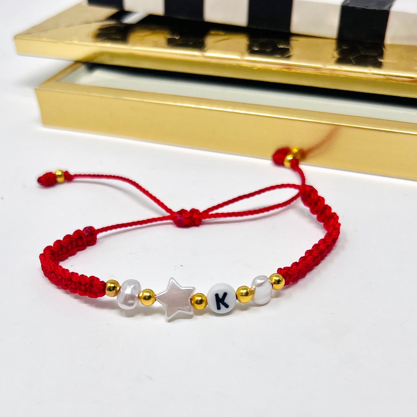 Initial bracelet, pearl bracelet, bracelet set, dainty bracelet, couples bracelet, valentines gift, gift for girlfriend, gift for mom