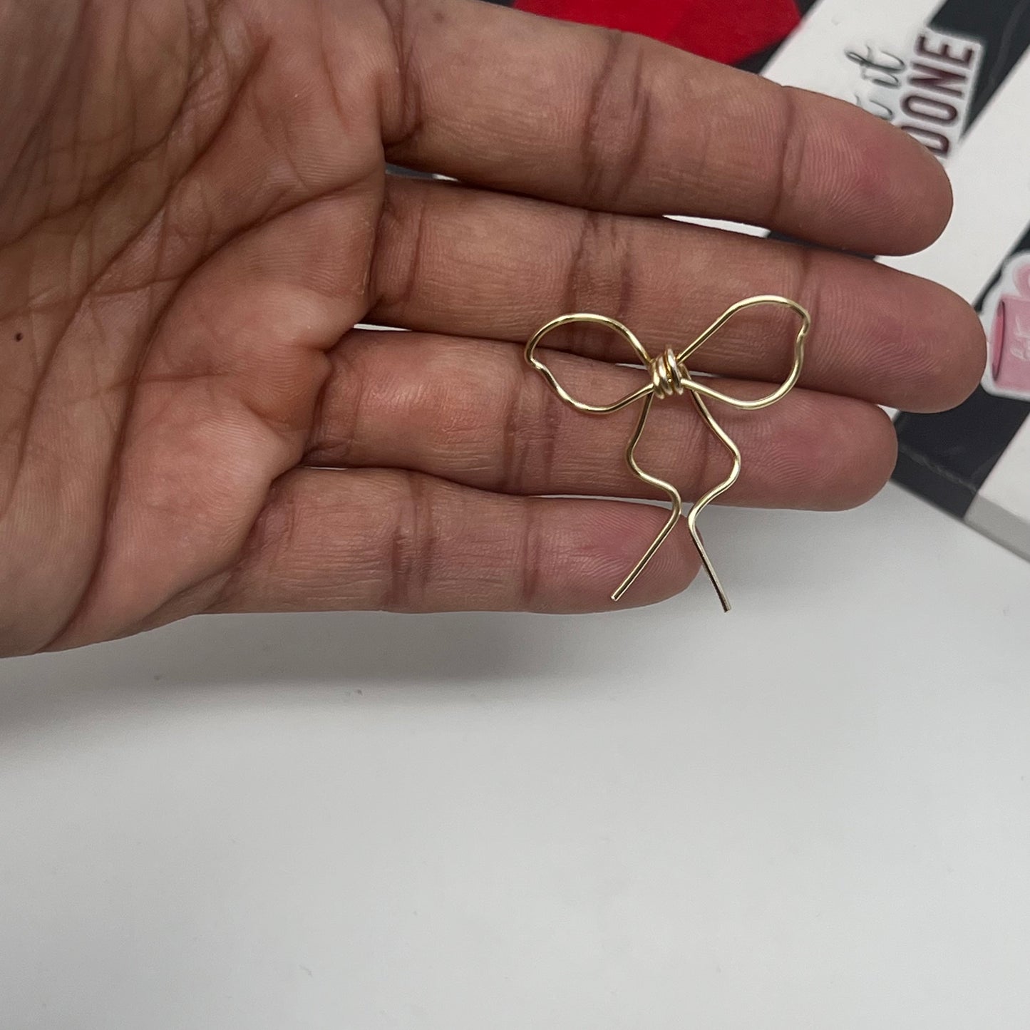 Bow Earrings |bow earrings, gold bow earrings, coquette jewelry, minimalist earrings, wire earrings, stud earrings, bows