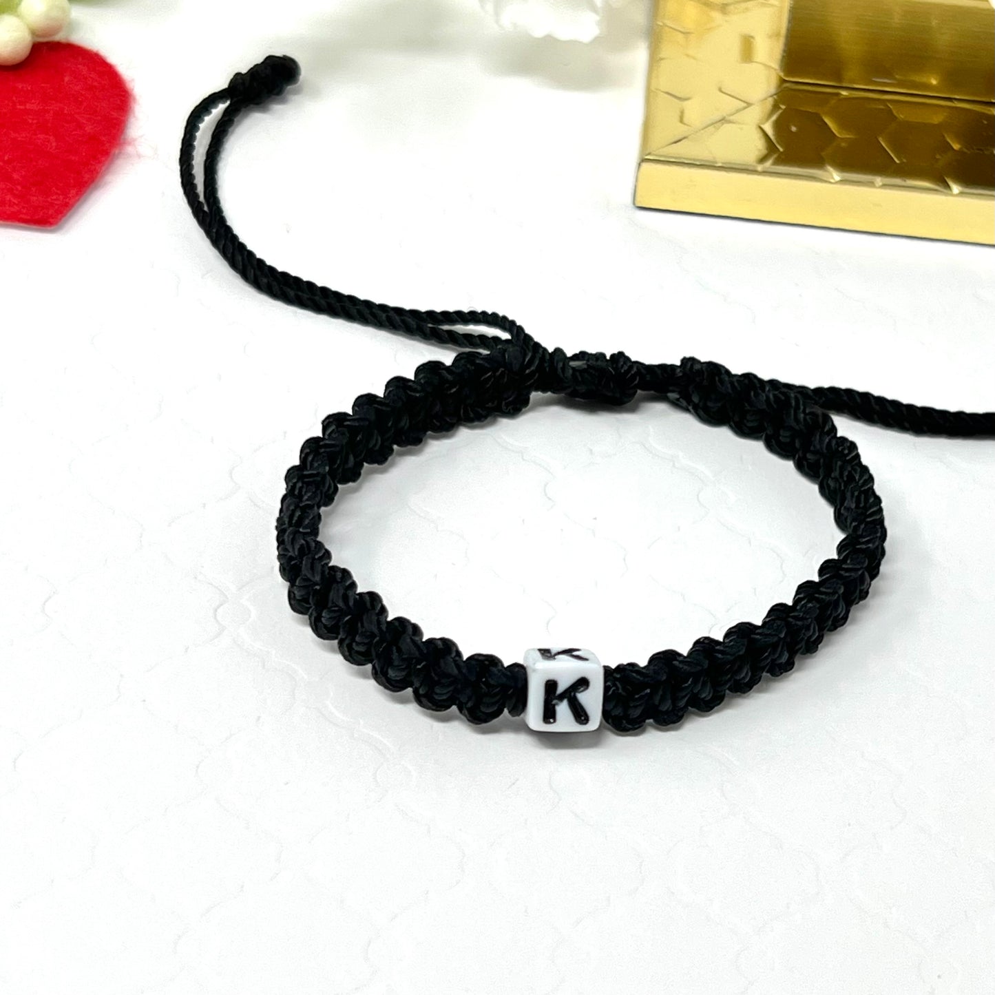 Custom initial Men Bracelet, Personalized name word Bracelet, couple bracelet, woven & braided bracelet, valentines gifts for him boyfriend