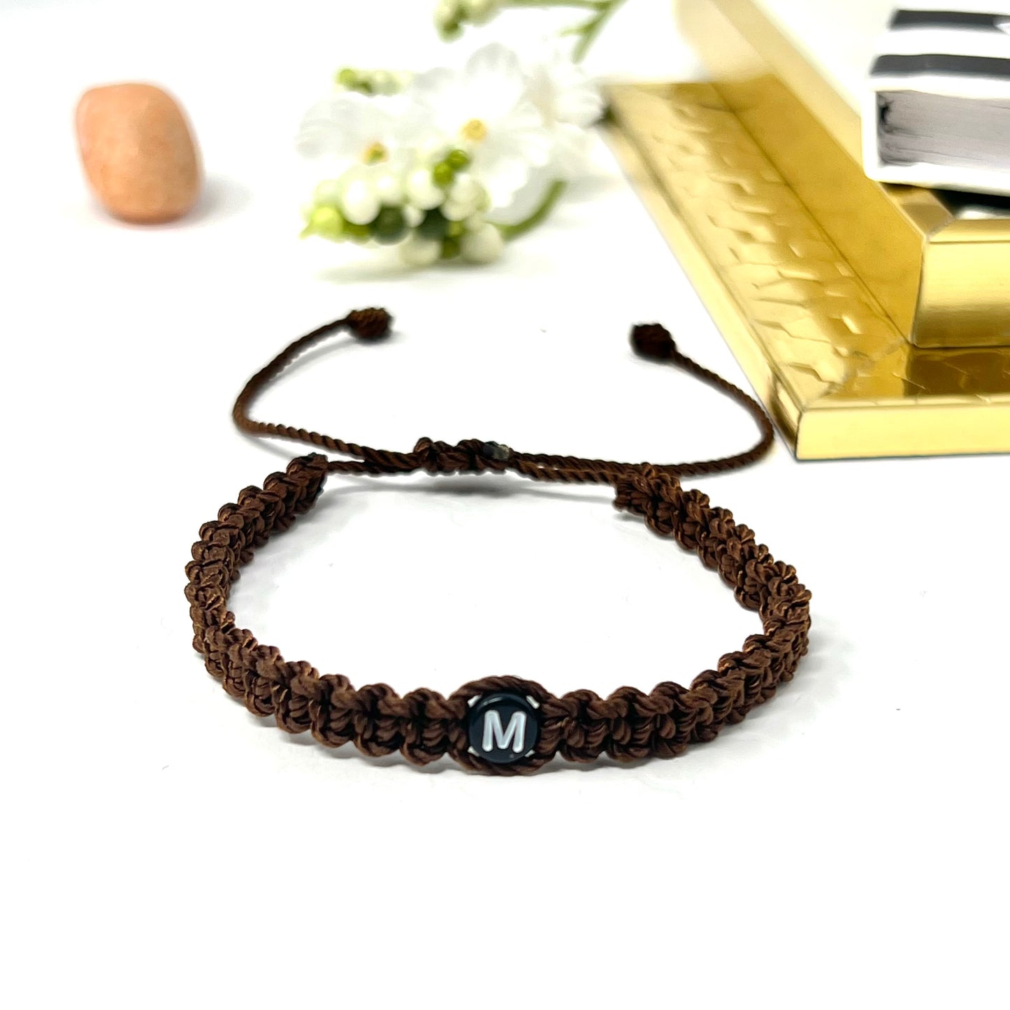 Custom initial Men Bracelet, Personalized name word Bracelet, couples bracelet, woven braided bracelet, fathers gift for him & boyfriend