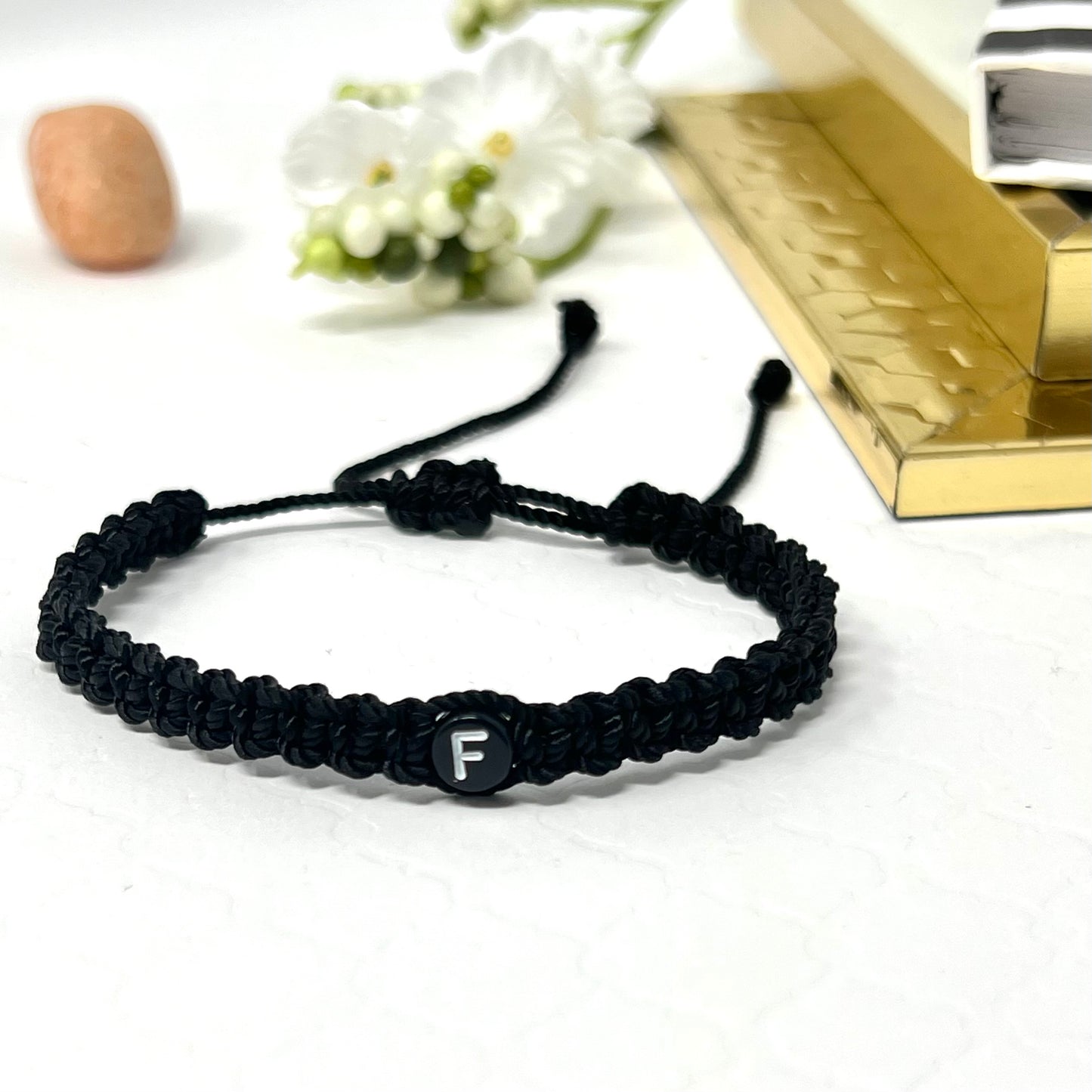 Custom initial Men Bracelet, Personalized name word Bracelet, couples bracelet, woven braided bracelet, fathers gift for him & boyfriend