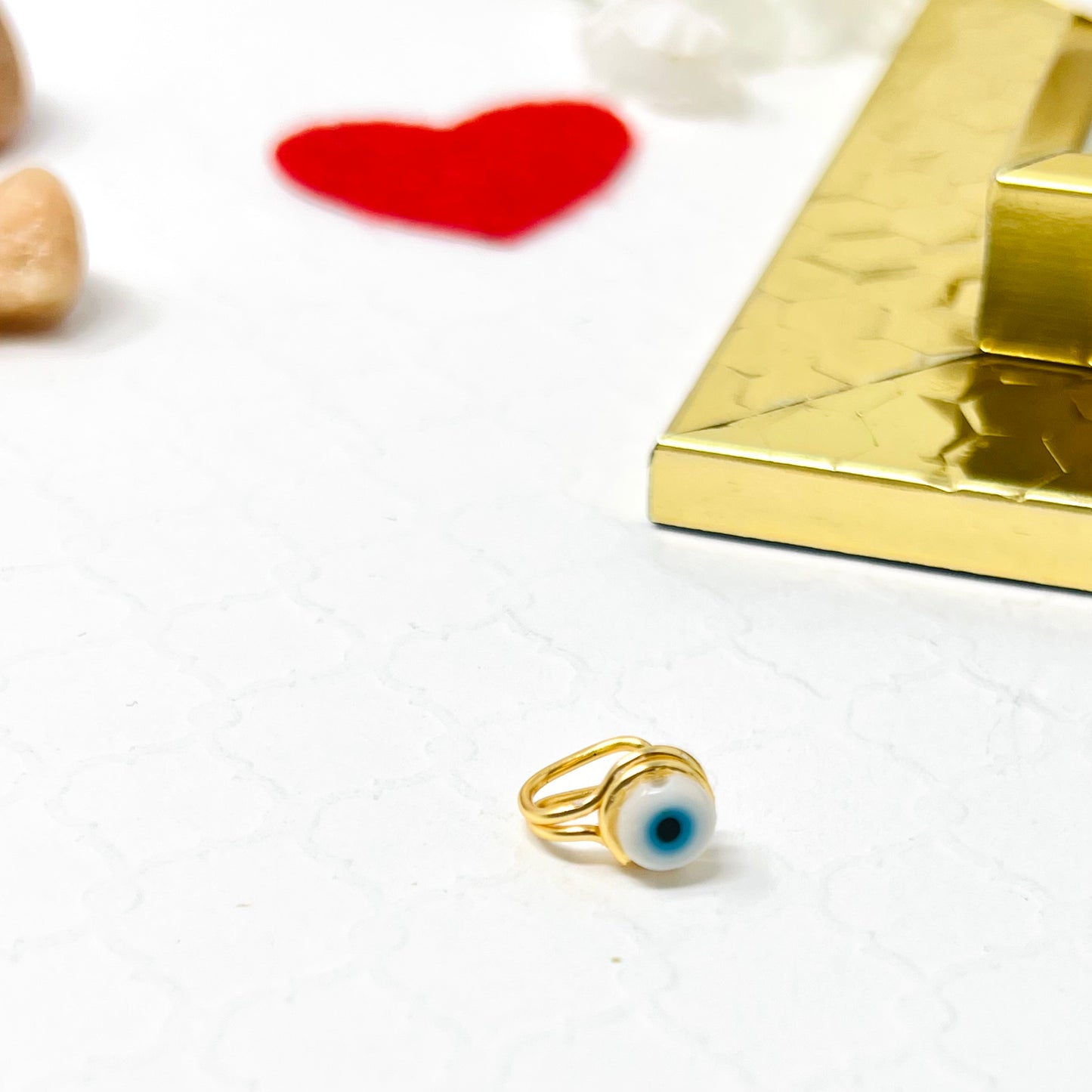 Evil eye ear cuff, Ear Cuff, No piercing, Evil eye earrings, Ear climber, cartilage earring, Hoop, Gold ear cuff,