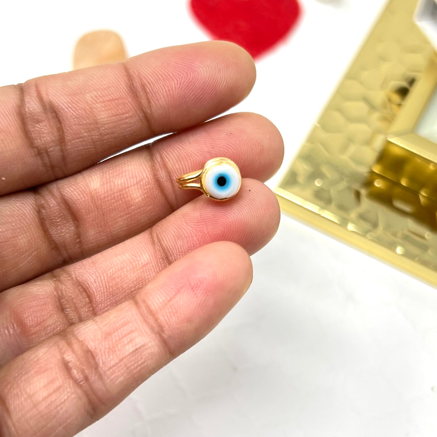 Evil eye ear cuff, Ear Cuff, No piercing, Evil eye earrings, Ear climber, cartilage earring, Hoop, Gold ear cuff,