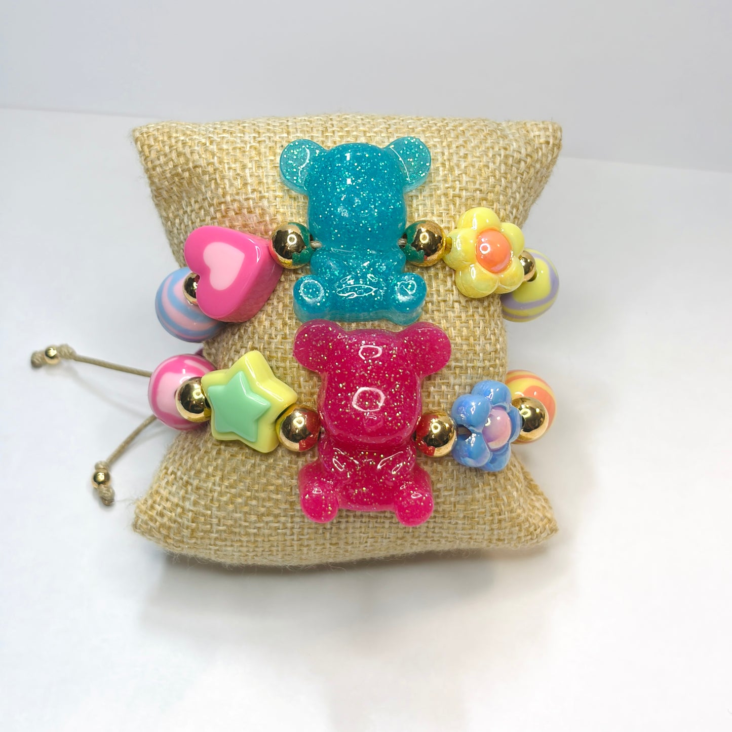 Handmade Resin teddy bear Bracelet