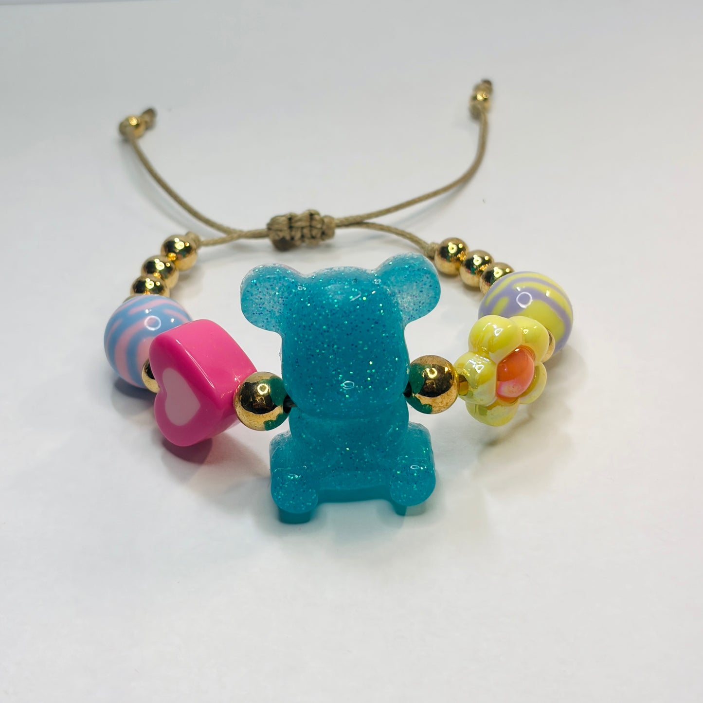 Handmade Resin teddy bear Bracelet