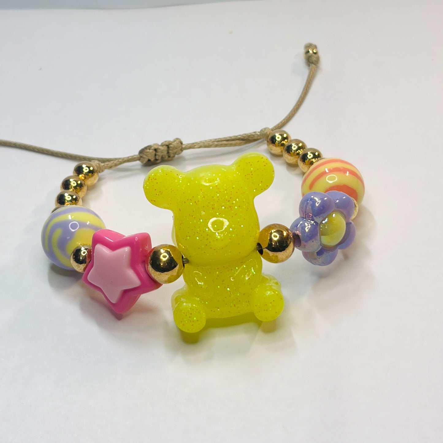 Handmade Resin teddy bear Bracelet