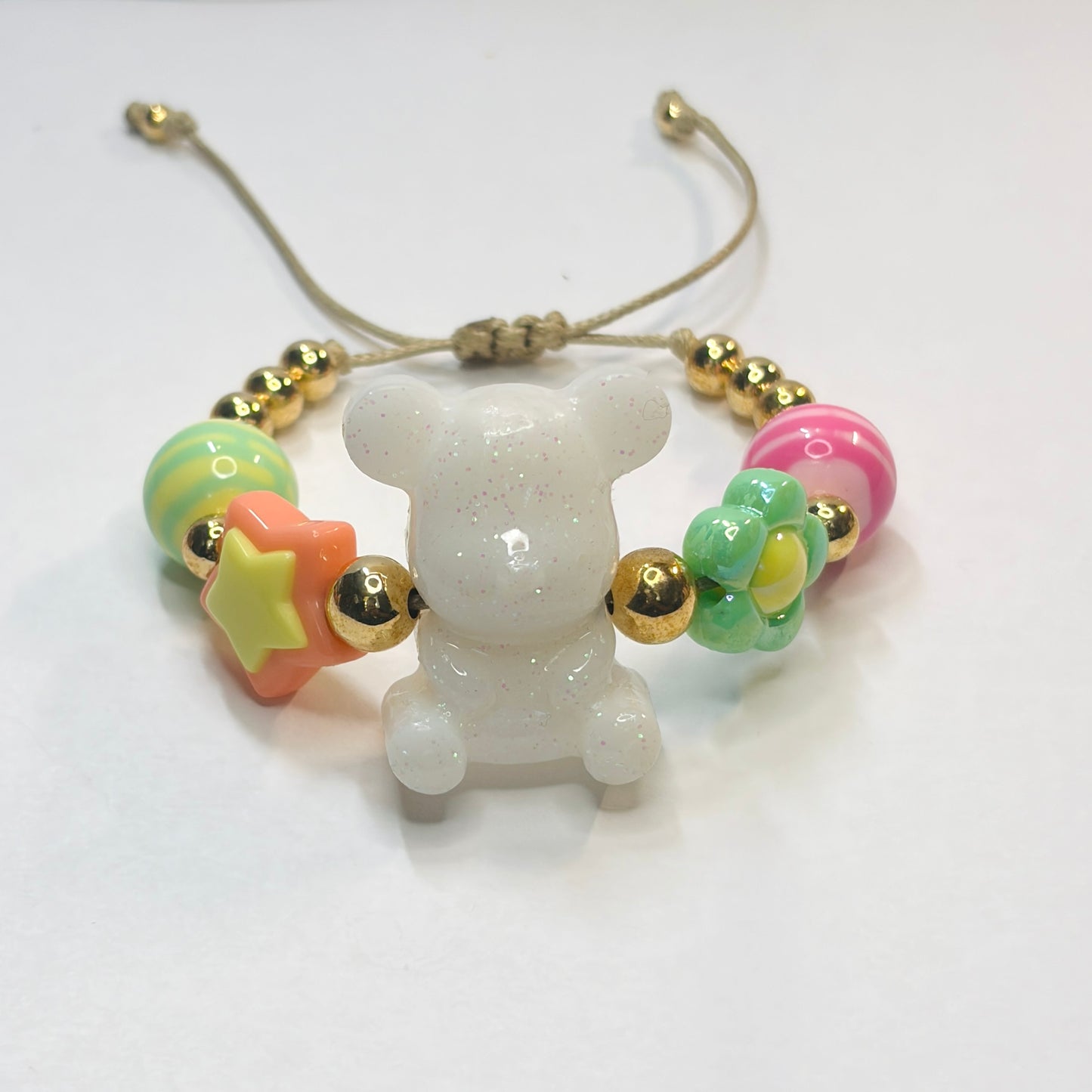 Handmade Resin teddy bear Bracelet