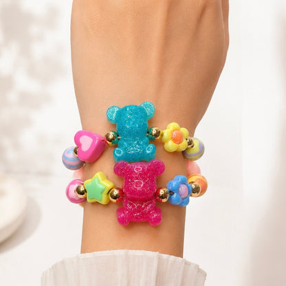 Handmade Resin teddy bear Bracelet
