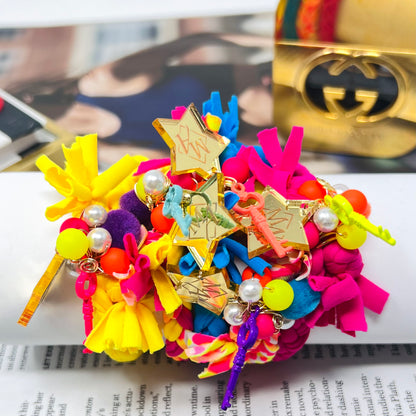 Colorful Braided Jersey Bracelets,  Summer bracelets, handmade bracelets for women