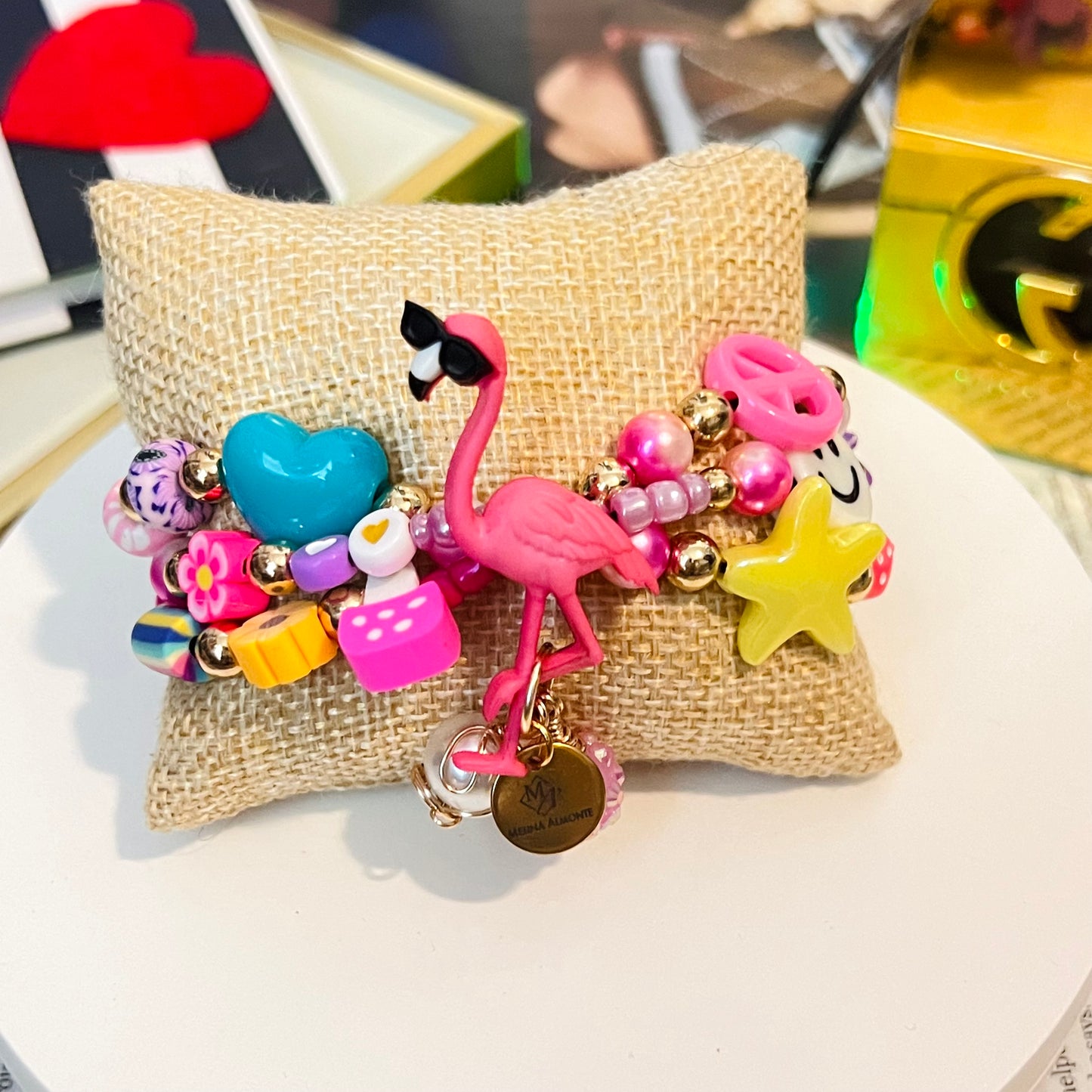 Colorful Summer Bracelet Set, Beads charms Bracelet,  Adjustable Bracelet For Women