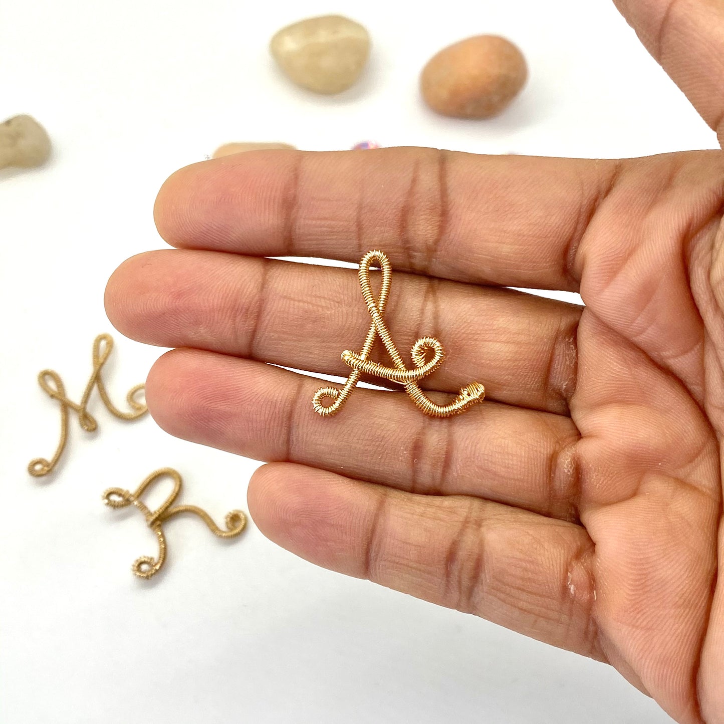 Custom Wire Letters 14k Gold Plated Necklace, Gold initial necklace, Dainty gold necklace, Personalized jewelry