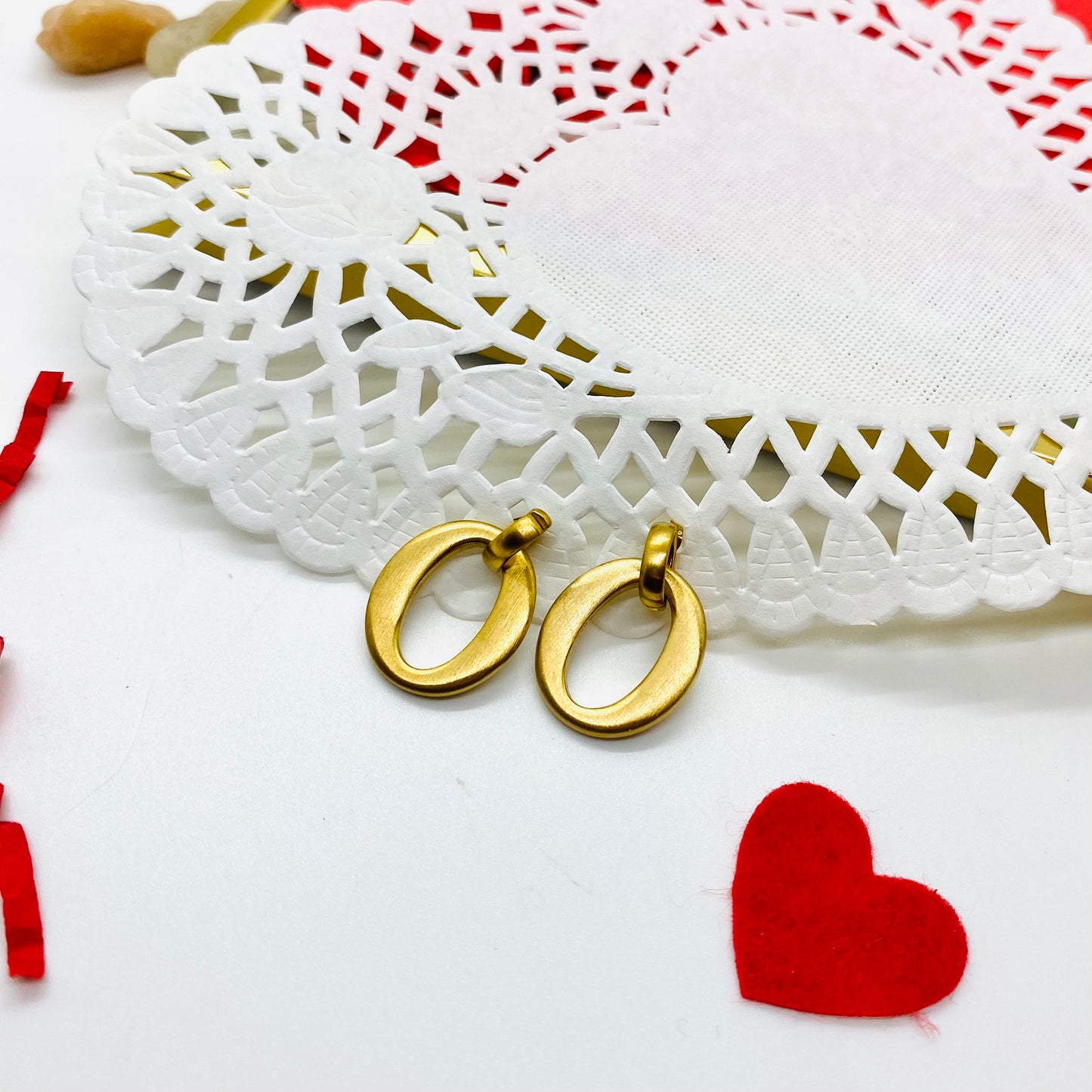 Stainless Steel Gold Dangle Earrings, Dainty Gold Tiny Earrings For Women