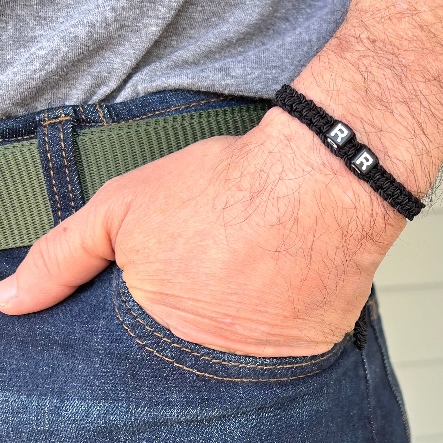 Custom initial Men Bracelet, Personalized name word Bracelet, couple bracelet, woven & braided bracelet, valentines gifts for him boyfriend