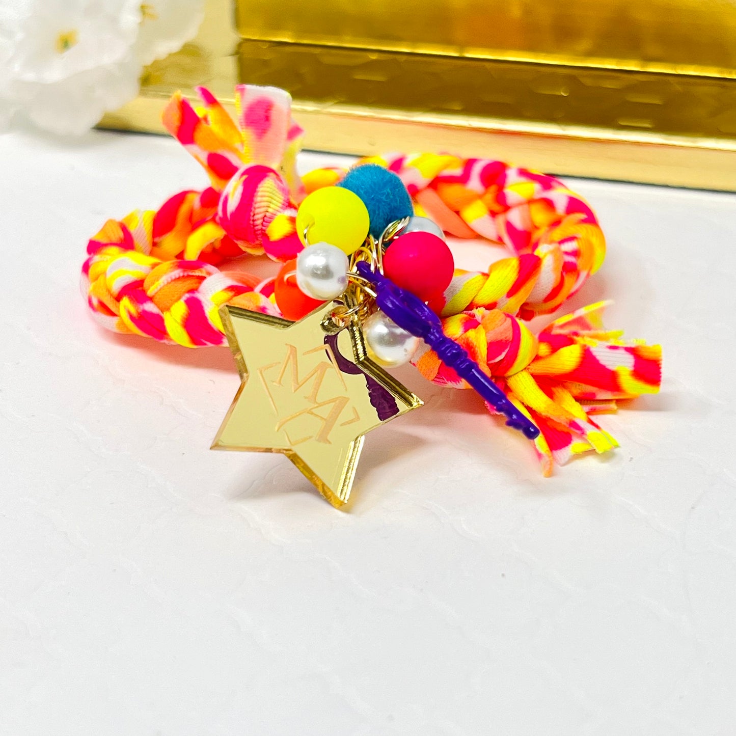 Colorful Braided Jersey Bracelets,  Summer bracelets, handmade bracelets for women