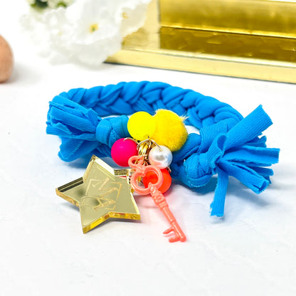 Colorful Braided Jersey Bracelets,  Summer bracelets, handmade bracelets for women