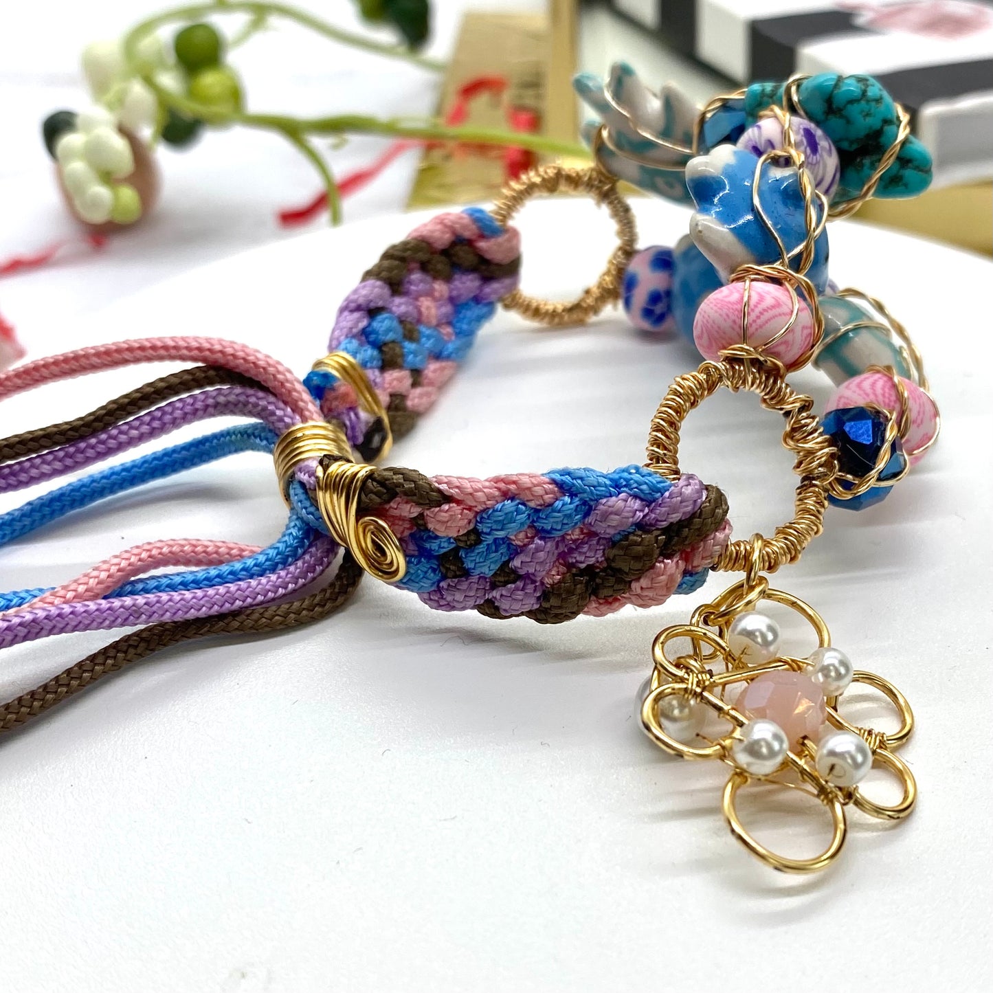 Fish And Turquoise Handmade  Bracelet