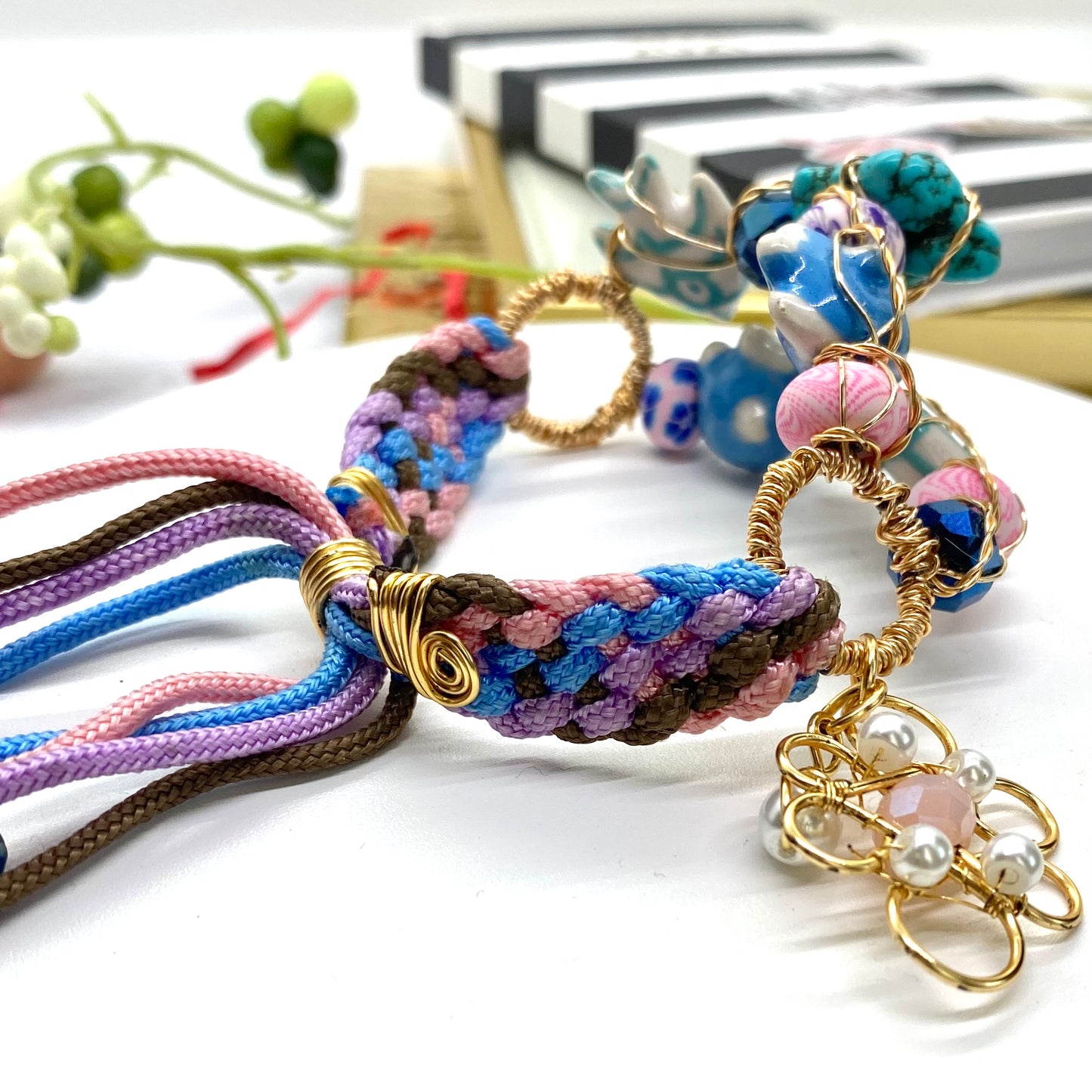 Fish And Turquoise Handmade  Bracelet
