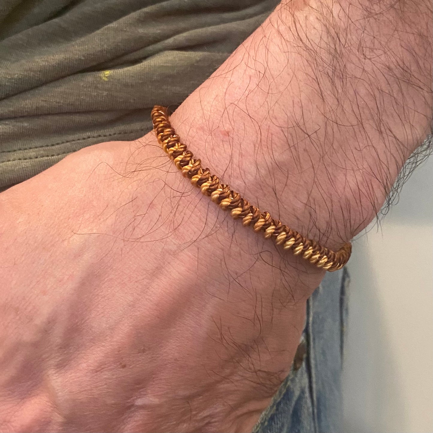 Tibetan Lucky Knot Bracelet,  woven & braided bracelet for men, Handmade Lucky cord bracelet
