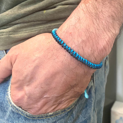 Tibetan Lucky Knot Bracelet,  woven & braided bracelet for men, Handmade Lucky cord bracelet