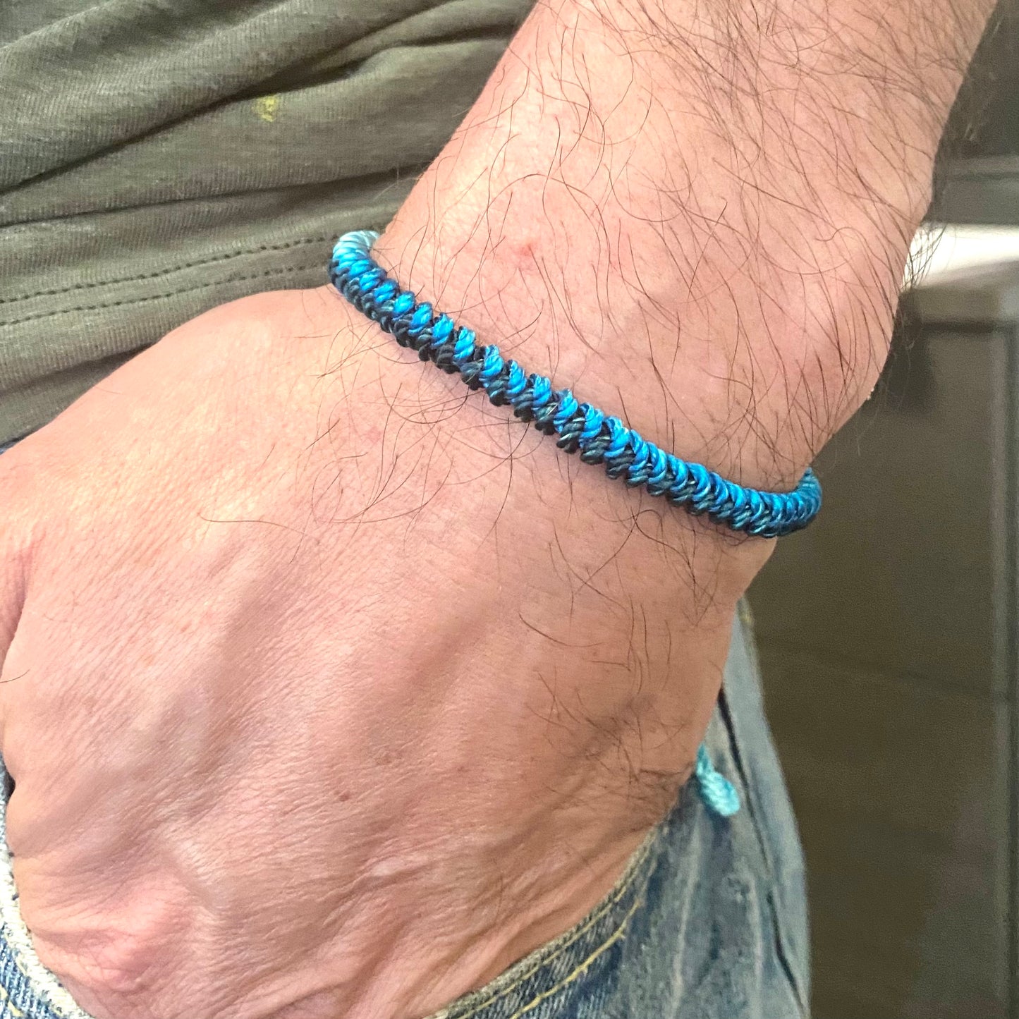 Tibetan Lucky Knot Bracelet,  woven & braided bracelet for men, Handmade Lucky cord bracelet
