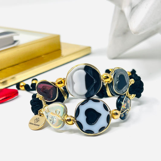 Handmade Czech glass beads bracelet