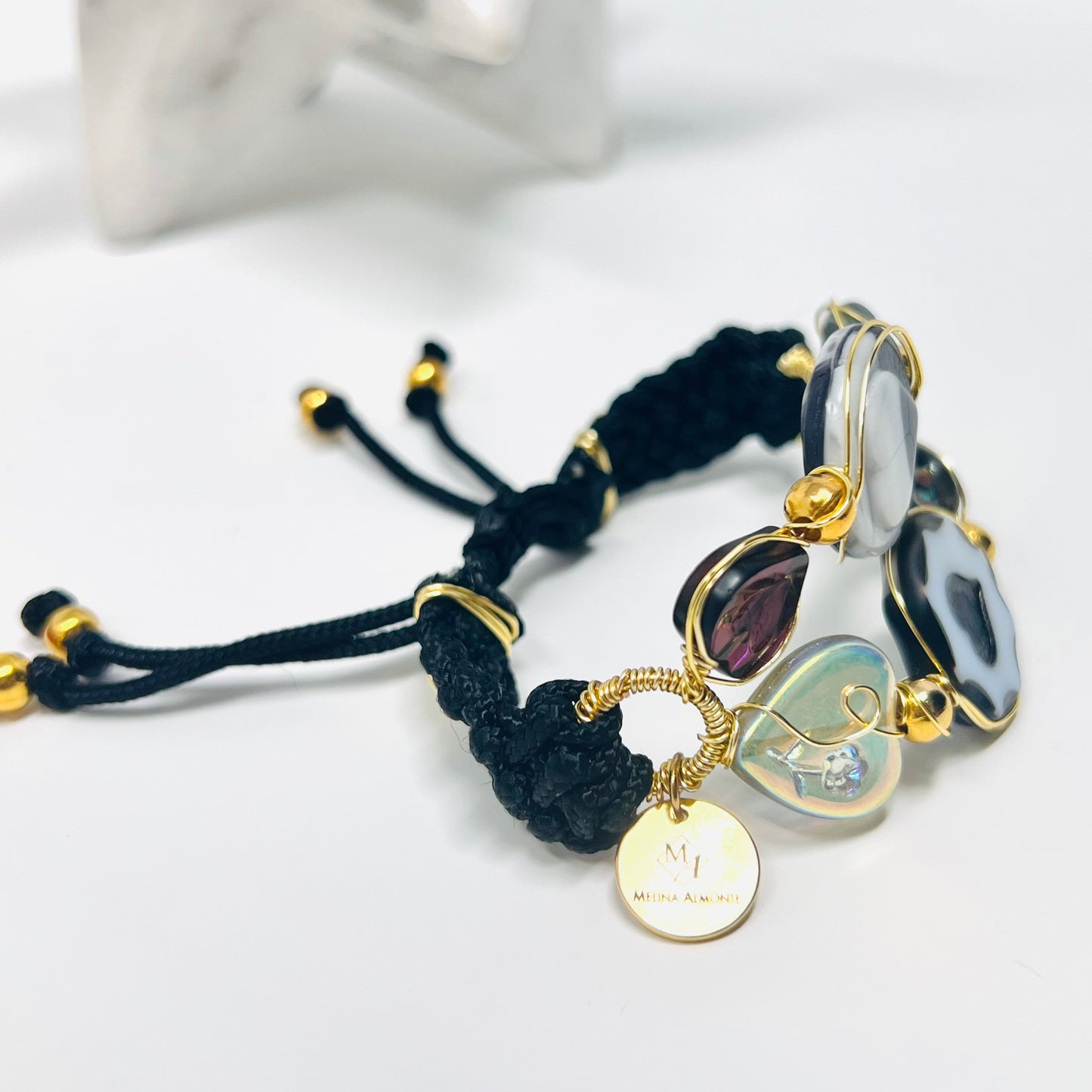 Handmade Czech glass beads bracelet