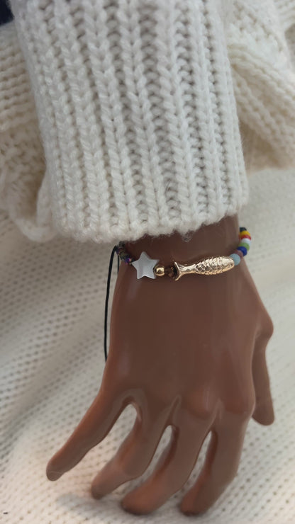 Life Of Jesus Bracelet, Christian Bracelet, Cross Bracelet Women, String Bracelet, Religious Catholic Charm Bracelet, Beaded Bracelet