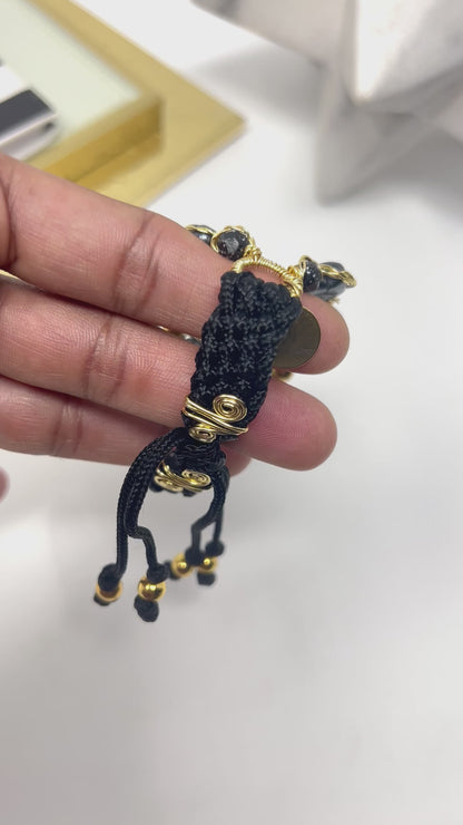 Czech Elephant glass beads bracelet