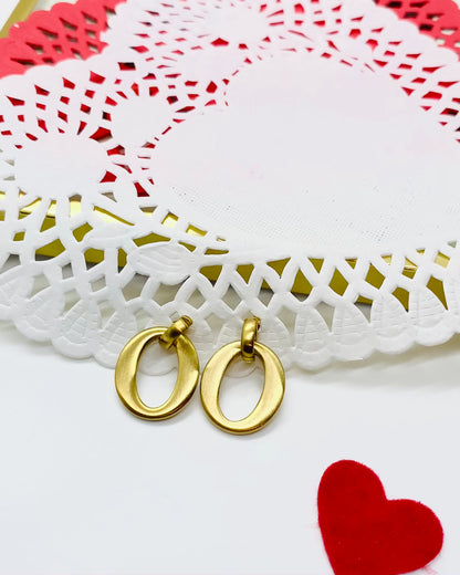 Stainless Steel Gold Dangle Earrings, Dainty Gold Tiny Earrings For Women
