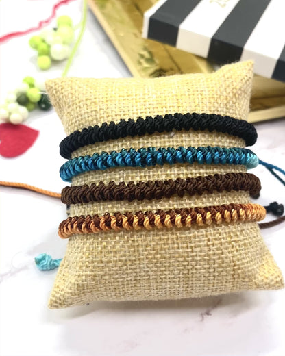 Tibetan Lucky Knot Bracelet,  woven & braided bracelet for men, Handmade Lucky cord bracelet